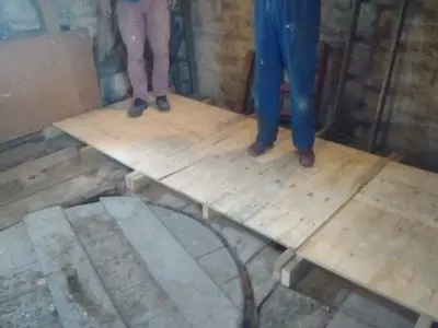 Sounding Chamber floor strengthened March